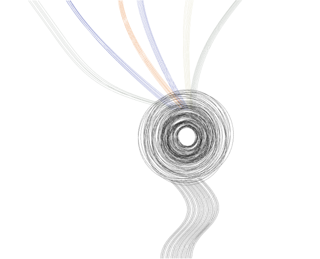 Abstract flowing lines illustration